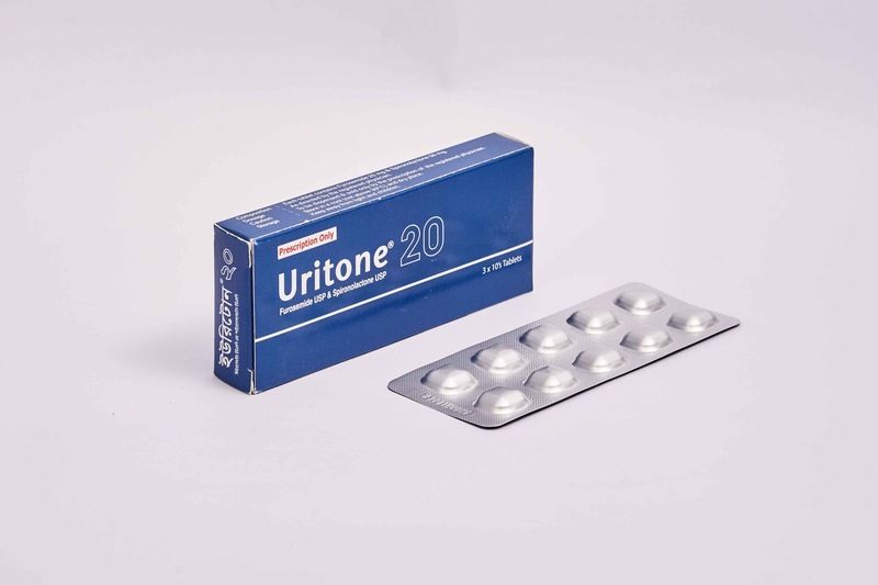 Uritone 20 mg+50 mg Packaging