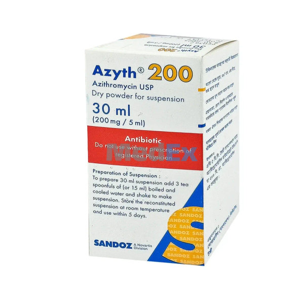 Azyth 200 mg/5 ml Packaging