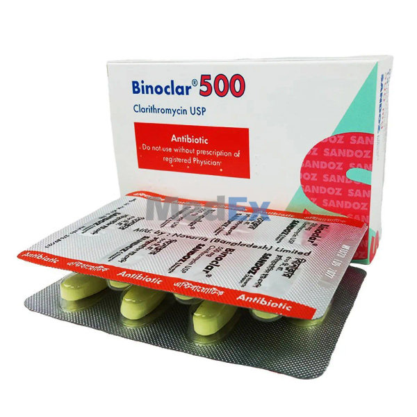 Binoclar 500 mg Packaging