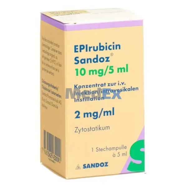 Epirubicin Sandoz 2 mg/ml Packaging