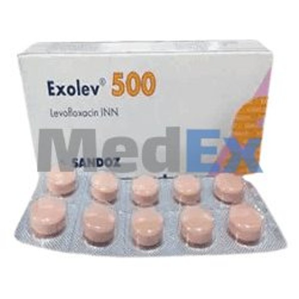 Exolev 500 mg Packaging