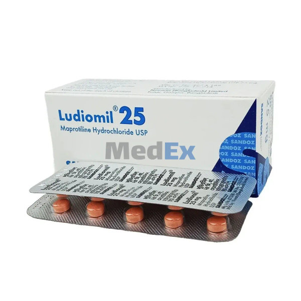 Ludiomil 25 mg Packaging