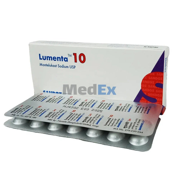 Lumenta 10 mg Packaging