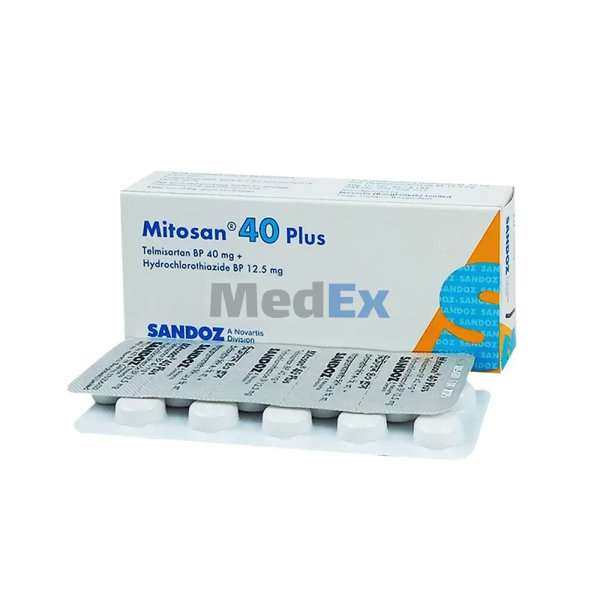 Mitosan Plus 40 mg+12.5 mg Packaging