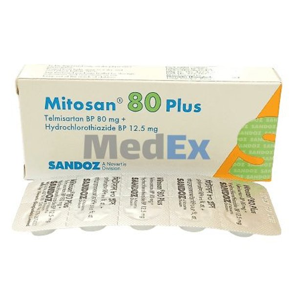 Mitosan Plus 80 mg+12.5 mg Packaging