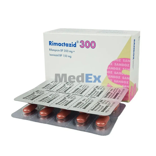 Rimactazid 300 mg+150 mg Packaging