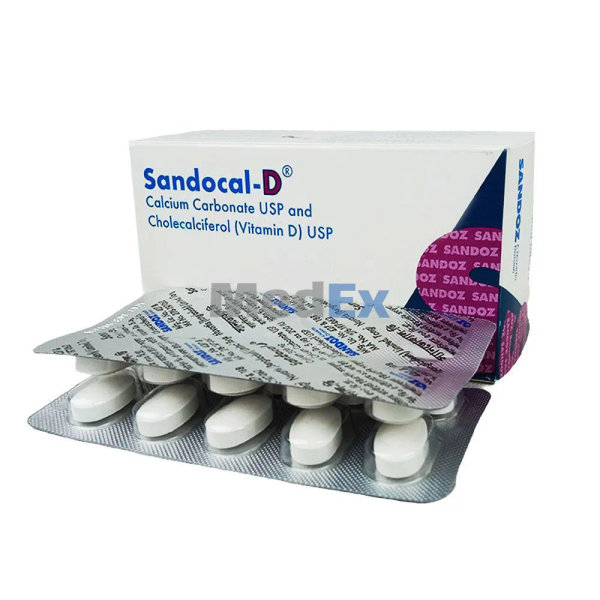 Sandocal-D 500 mg+200 IU Packaging