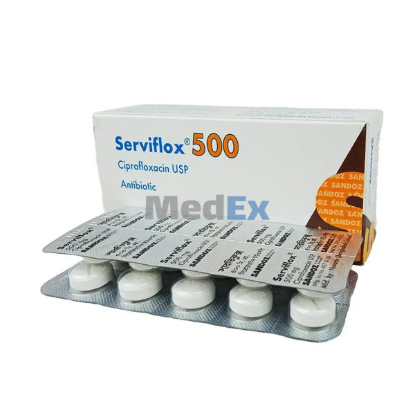 Serviflox 500 mg Packaging