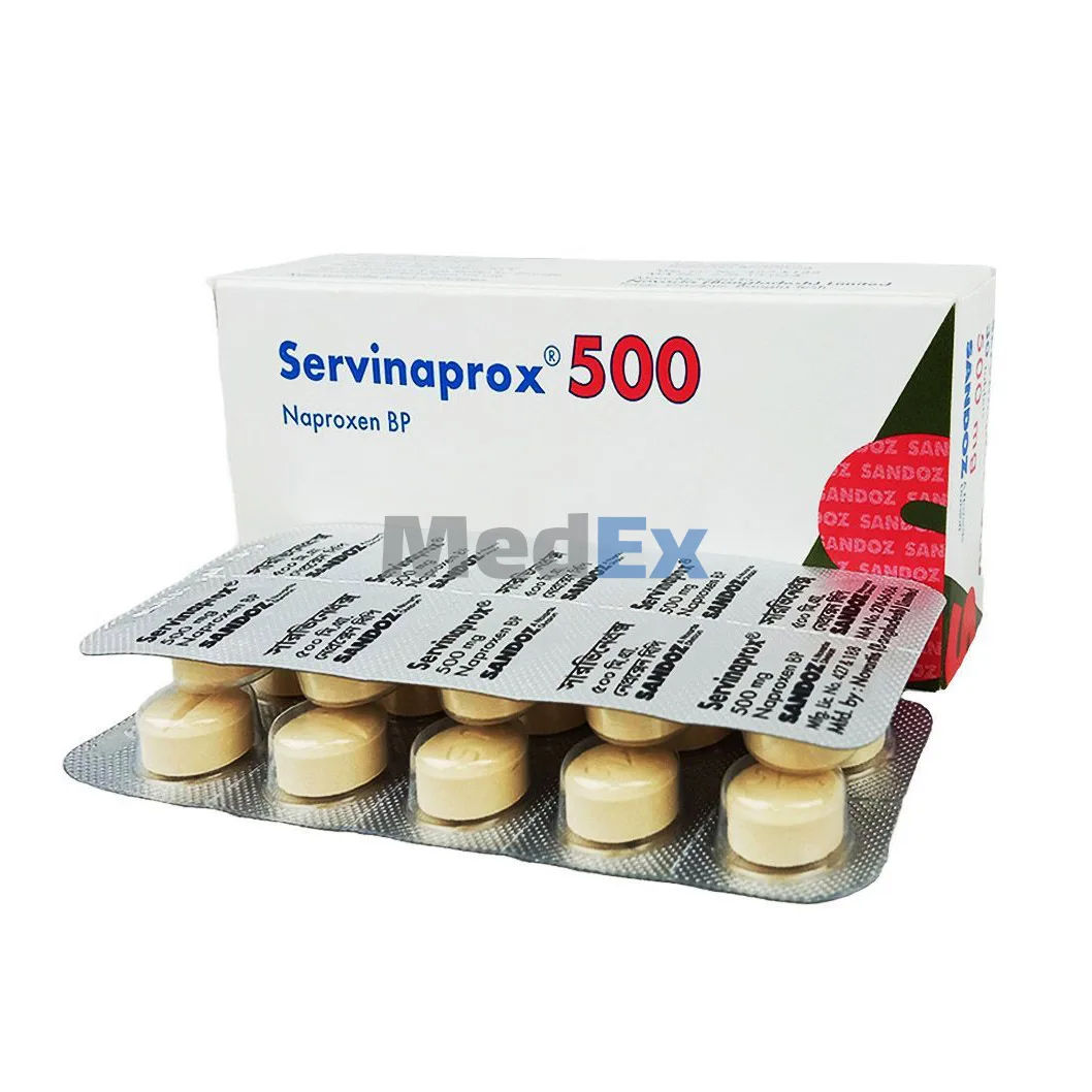 Servinaprox 500 mg Packaging