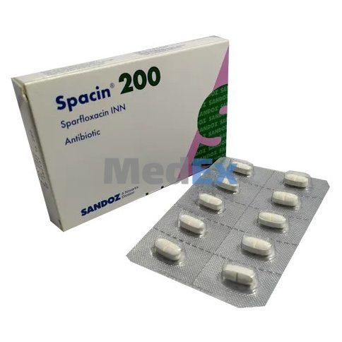 Spacin 200 mg Packaging