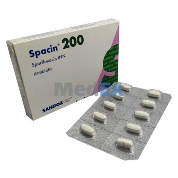Spacin 200 mg Packaging