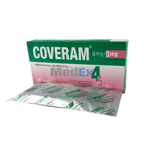 Coveram 4 mg+5 mg Packaging