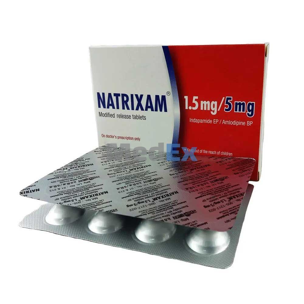 Natrixam 1.5 mg+5 mg Packaging