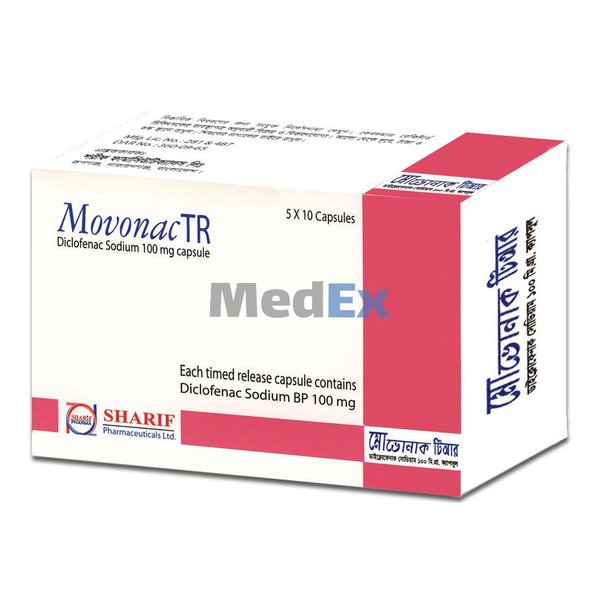 Movonac TR 100 mg Packaging