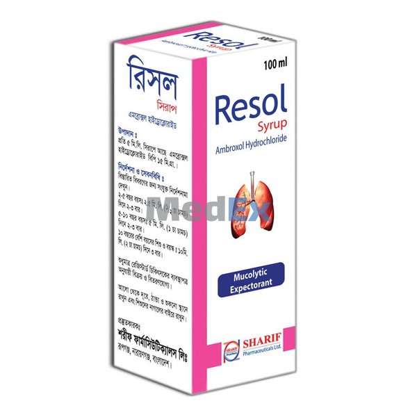 Resol 15 mg/5 ml Packaging