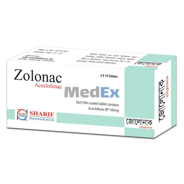 Zolonac 100 mg Packaging