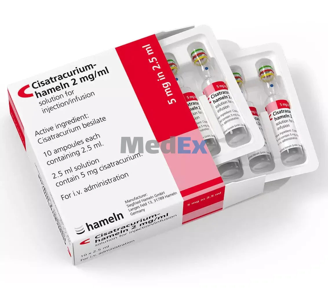 Cisatracurium Hameln 5 mg/2.5 ml Packaging