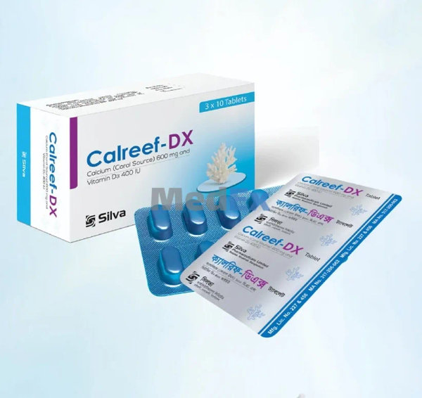 Calreef-DX 600 mg+400 IU Packaging