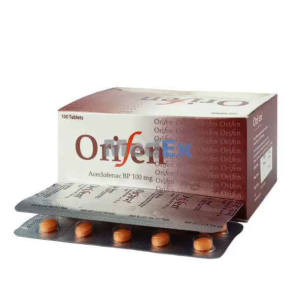 Orifen 100 mg Packaging