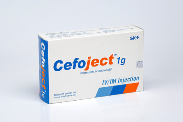 Cefoject 1 gm/vial Packaging