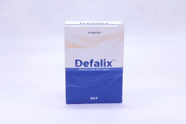 Defalix 65 mcg/vial Packaging