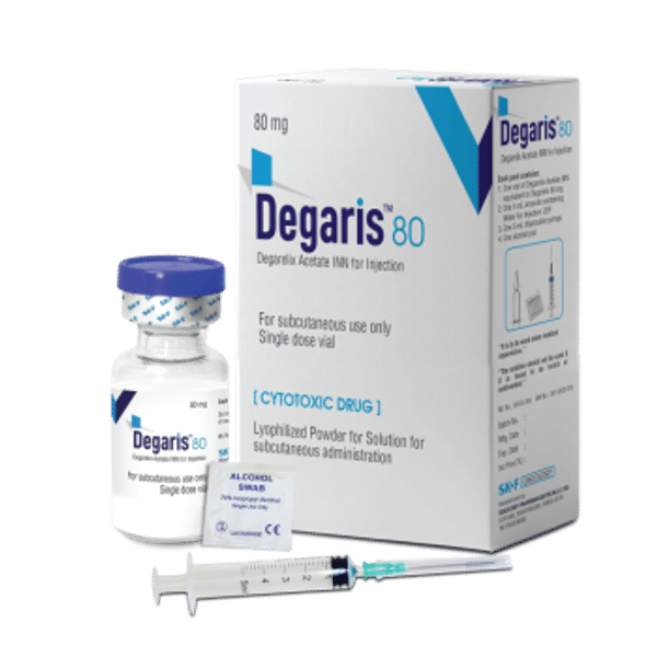 Degaris 120 mg/vial Packaging