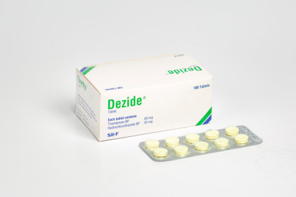 Dezide 50 mg+25 mg Packaging