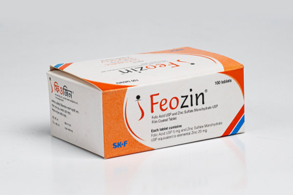 Feozin 5 mg+20 mg Packaging