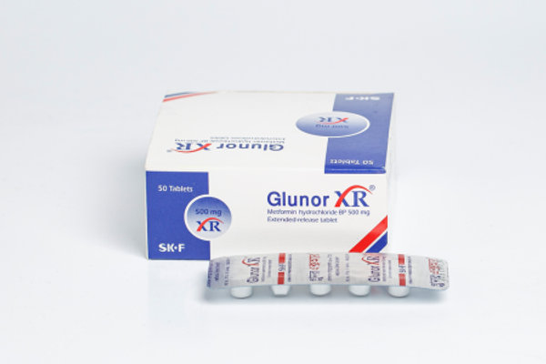Glunor 500 mg Packaging