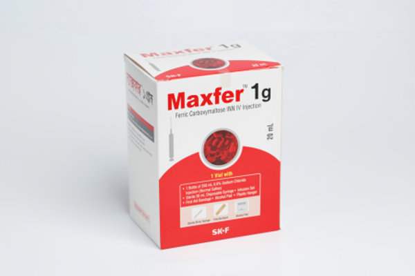 Maxfer 500 mg/10 ml Packaging