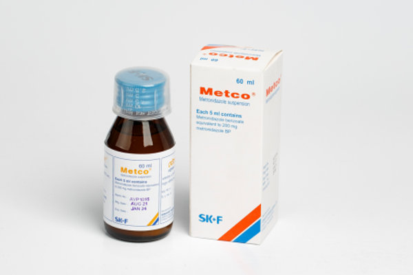 Metco 500 mg/100 ml Packaging