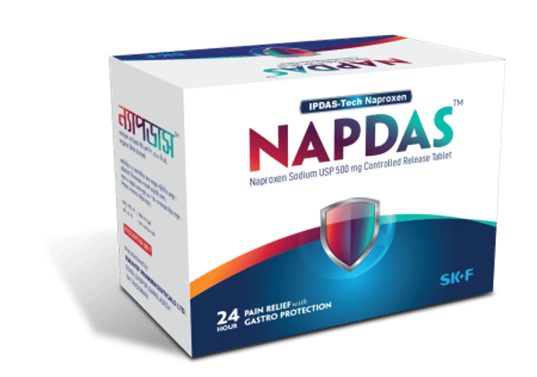 Napdas 500 mg Packaging
