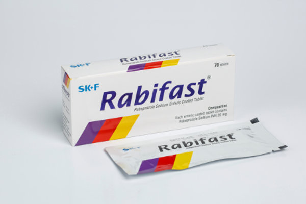 Rabifast 20 mg Packaging
