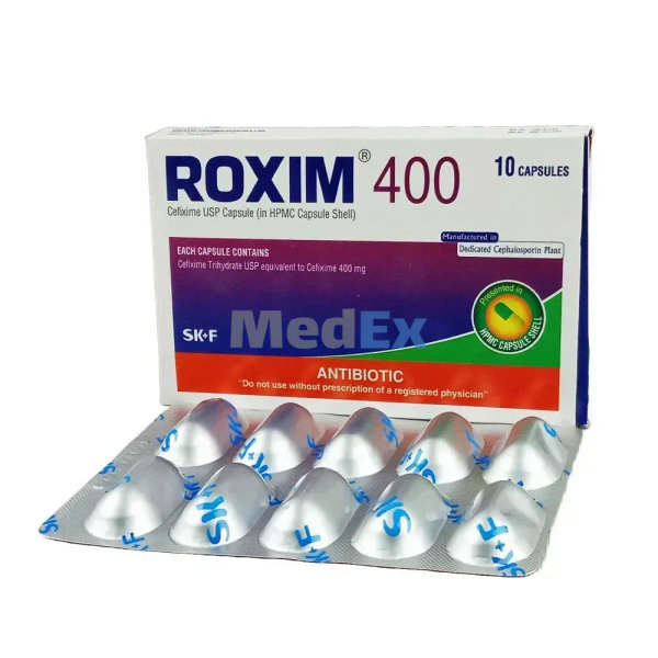 Roxim 400 mg Packaging