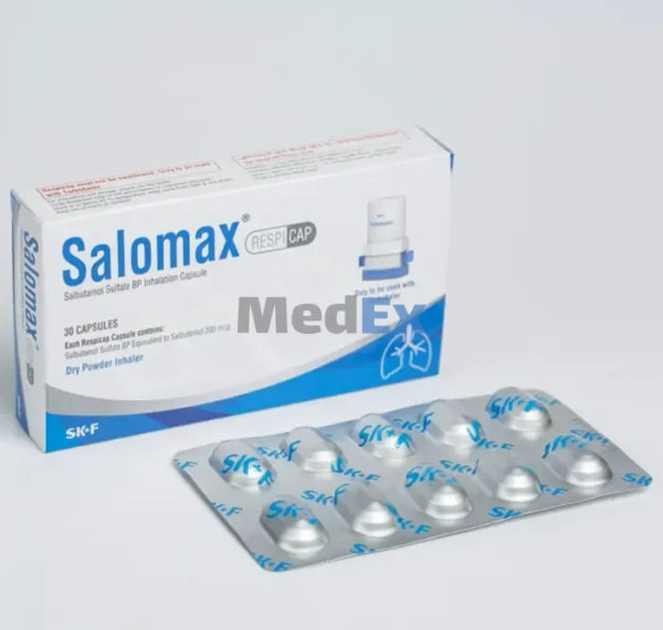 Salomax 200 mcg Packaging
