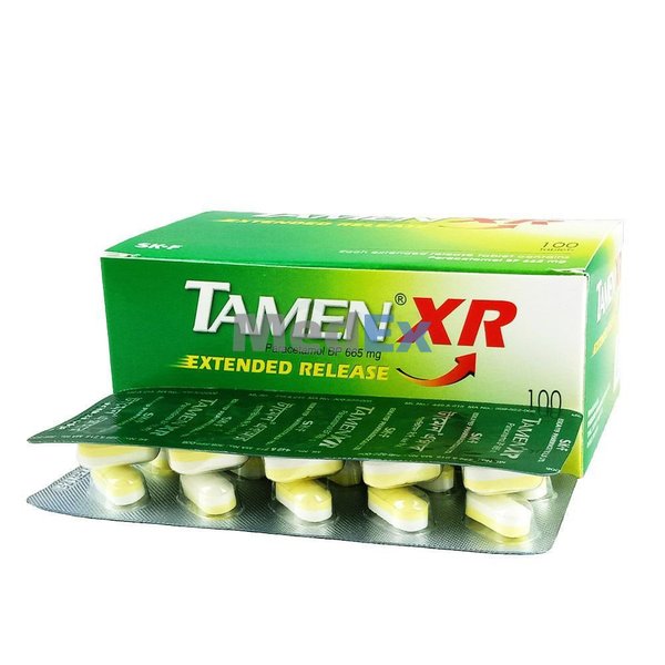Tamen XR 665 mg Packaging
