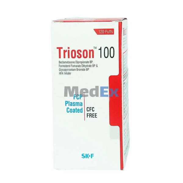 Trioson (100 mcg+6 mcg+10 mcg)/puff Packaging