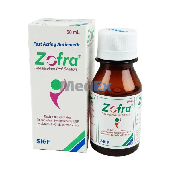 Zofra 4 mg/5 ml Packaging