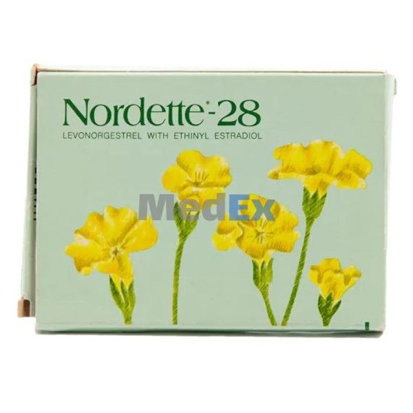 Nordette 28 0.03 mg+0.15 mg+75 mg Packaging