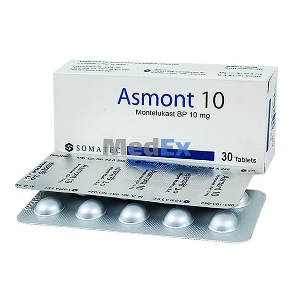 Asmont 10 mg Packaging