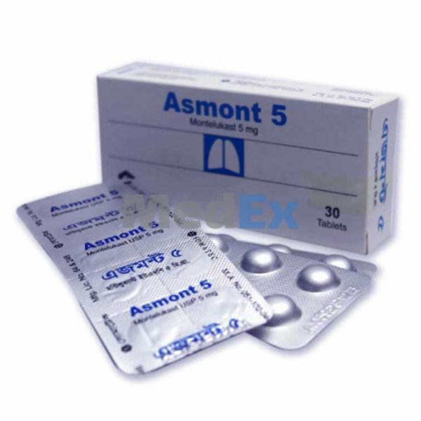 Asmont 5 mg Packaging