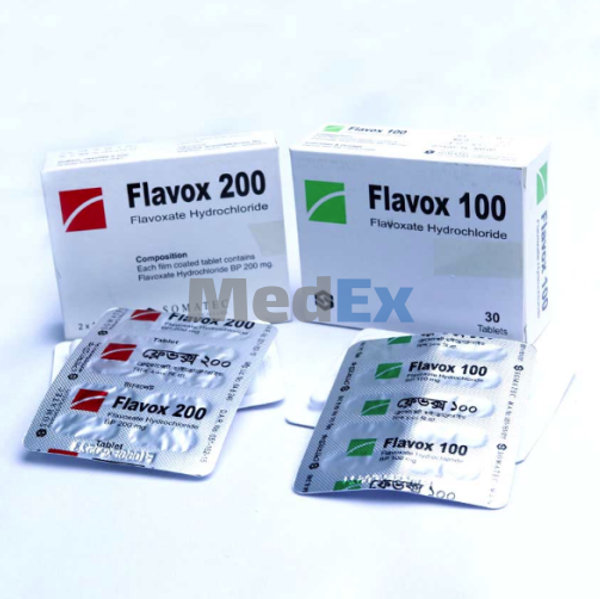 Flavox 100 mg Packaging