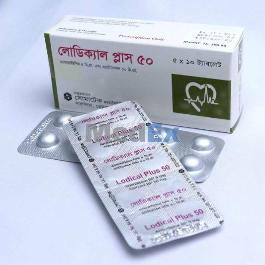 Lodical Plus 5 mg+50 mg Packaging