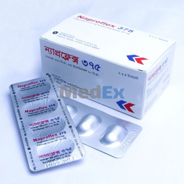 Naproflex 375 mg+20 mg Packaging