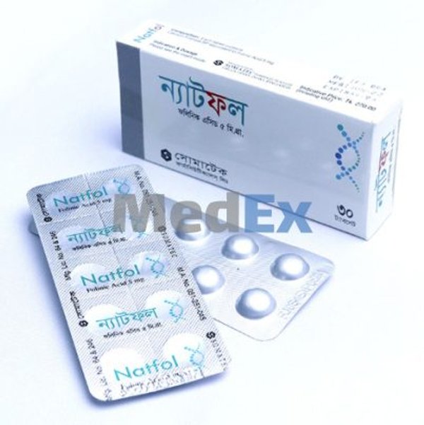 Natfol 5 mg Packaging