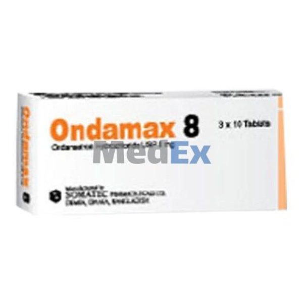 Ondamax 8 mg Packaging