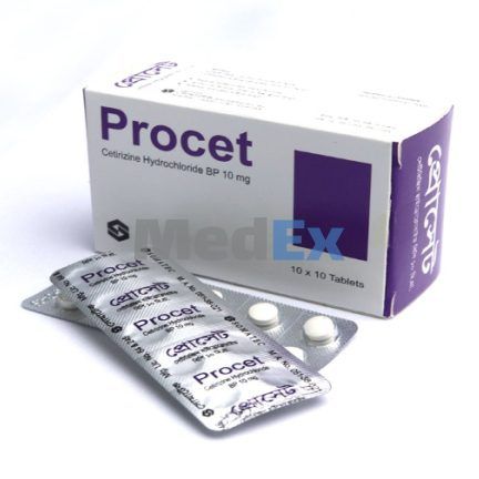 Procet 10 mg Packaging