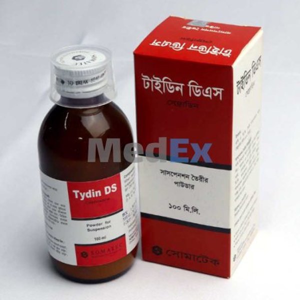 Tydin DS 250 mg/5 ml Packaging