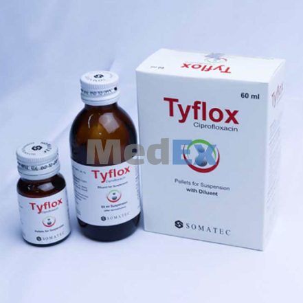 Tyflox 250 mg/5 ml Packaging