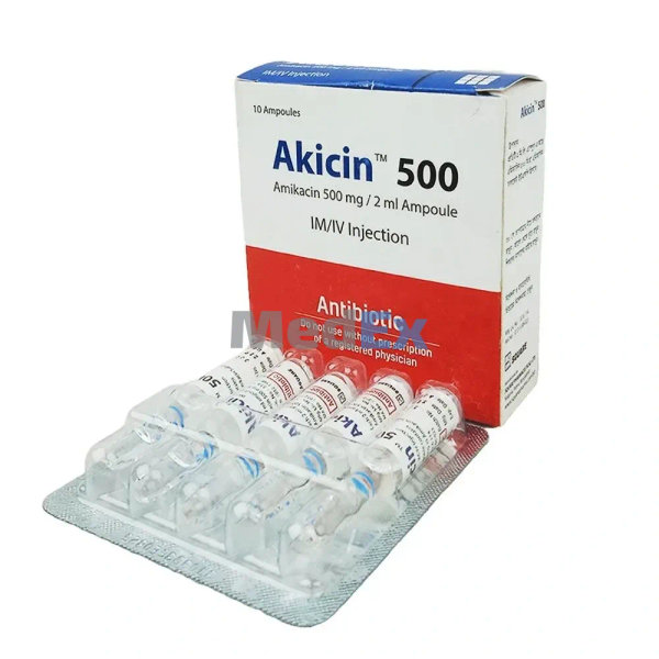 Akicin 500 mg/2 ml Packaging